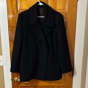 Classic Black Peacoat